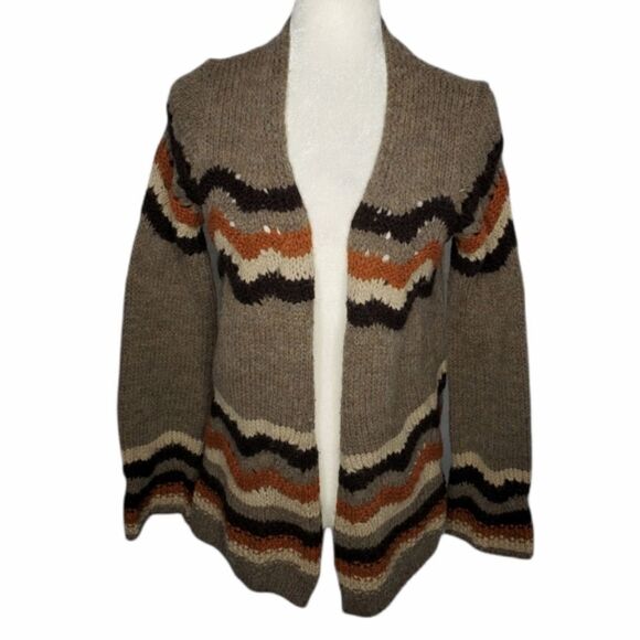 TWINS made in Italy wool blend open front‎ cardigan wool sweater M - Picture 1 of 8